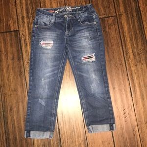 Girls Boyfriend Style Crop Jeans